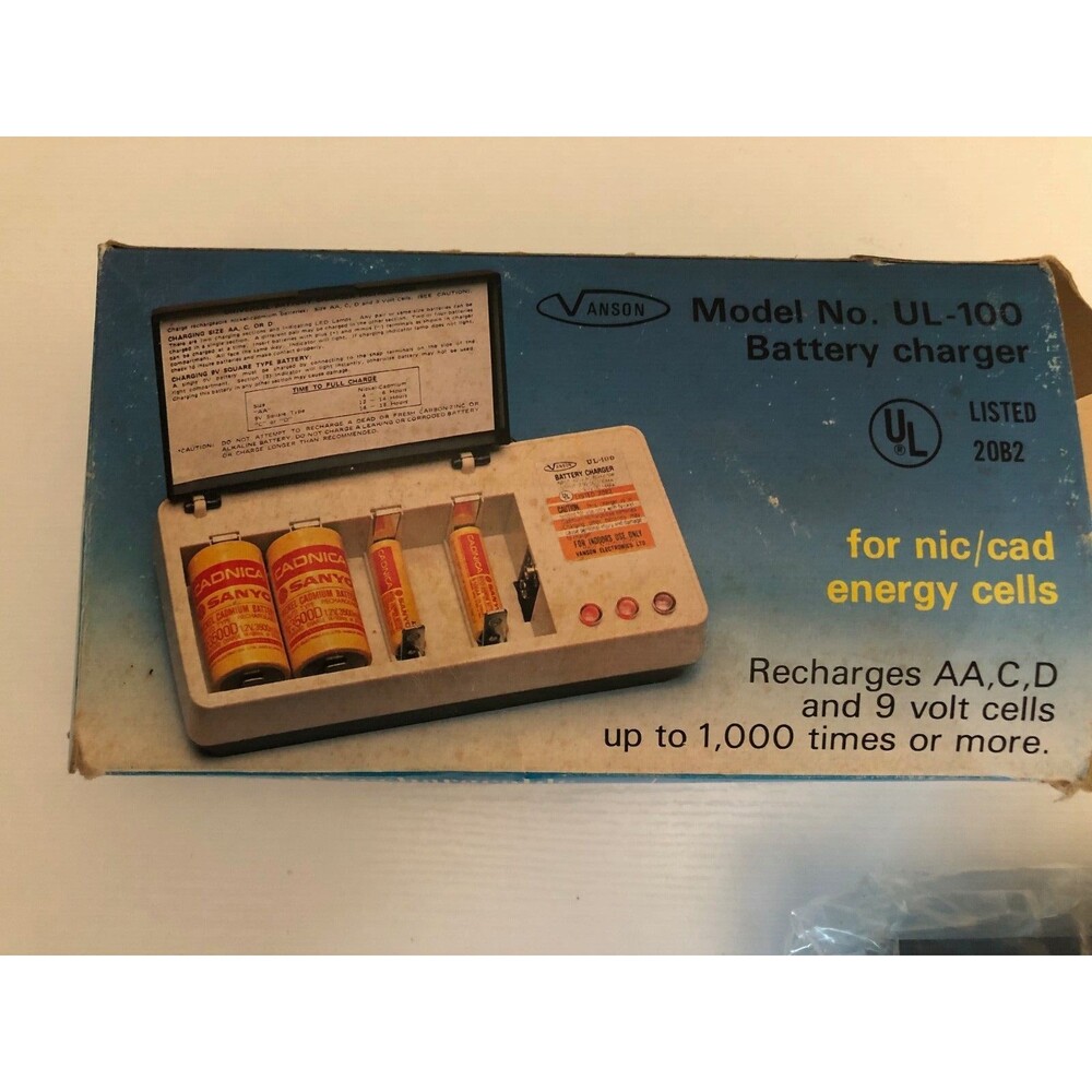 Vanson Battery Charger Model UL-100 New open box